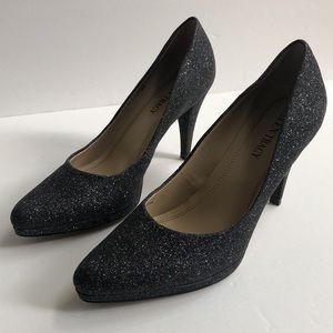 Ellen Tracy Glitter High Heels Size 6M Cody Style
